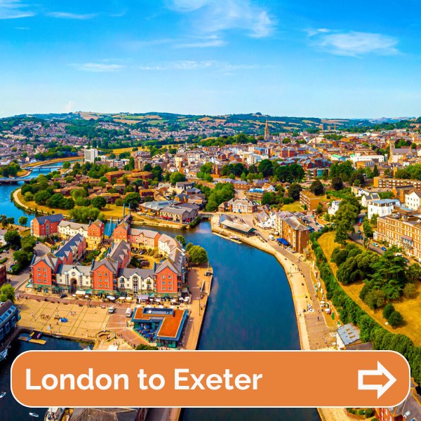 London to Exeter by rail